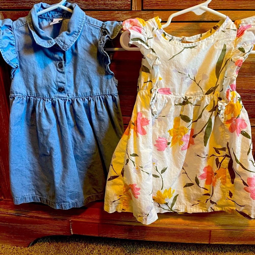 2 Old Navy toddler girl dresses 18-24 months